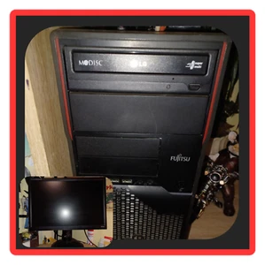 komplett PC mit Monitor & All in One Drucker & allen Verbindungskabel - Bild 1 von 5