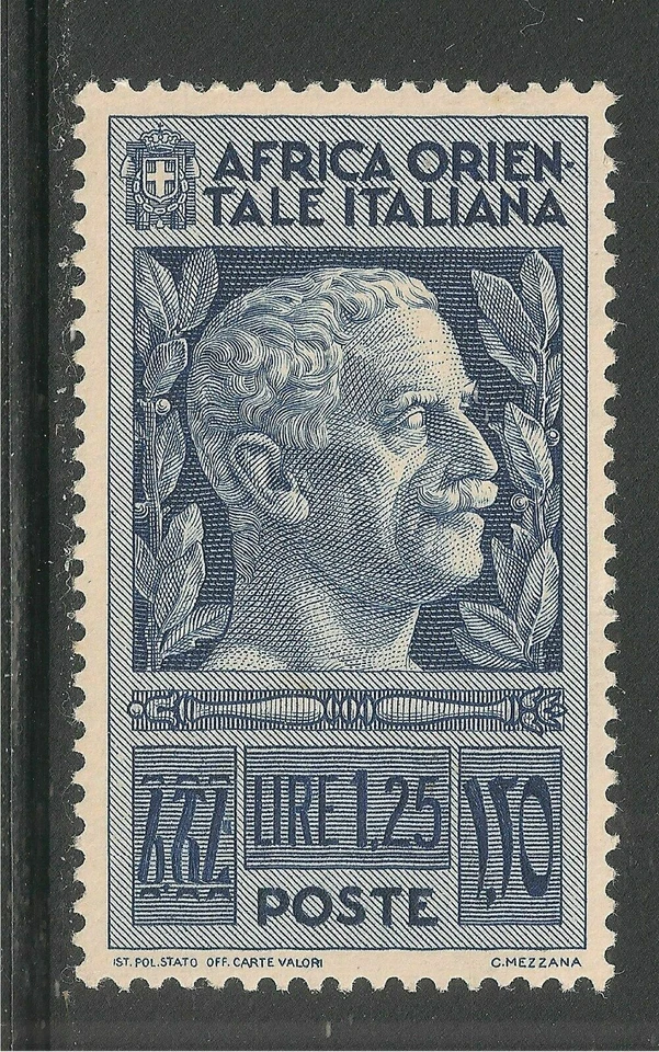 África Oriental Italiana 1938 #13 (A3) en estado bastante bueno como nuevo NH 1,25 l Victor Emmanuel III 🔥 Foto 1 de 1