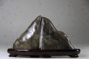 PIEDRA MONTAÑA JAPONESA 12 cm/4,72" Bonsai Cascada JAPÓN Bonseki Suiseki 011d - Imagen 1 de 10