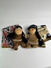 1998 Native American Plush, Pink Blanket And Tan Blanket, Friends Of Feather