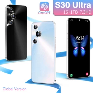 S30 Ultra Smartphone Android Global Unlocked 16+1TB 7.3'' 50+108MP 8000mAh Gifts - Afbeelding 1 van 20