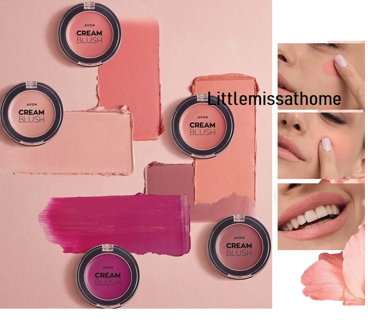 AVON 2 IN 1 LIP & CHEEK CREAM BLUSH cheekbone face blush compact creamy sheer - Image 1 of 1