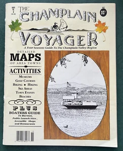 Champlain Voyager NY Vier Jahreszeiten Reiseführer Bootfahren Reise Karten Tourismus Werbung 1991 - Bild 1 von 5