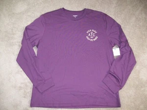 Arizona Jean T-Shirt Mens Long Sleeve High Rise High Reward Tee 2 sided Purple - Picture 1 of 7