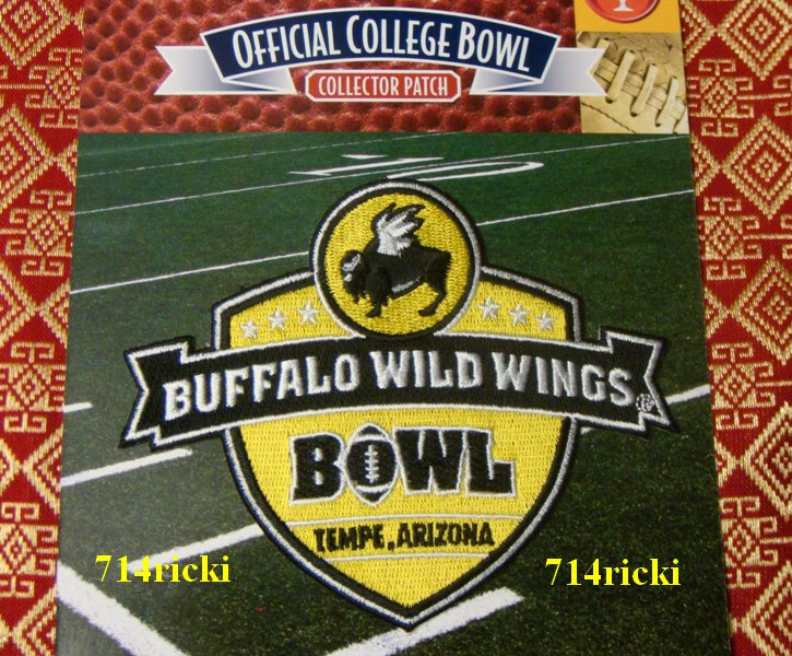 Parche oficial 2012 Buffalo Wild Wings Bowl Michigan State vs TCU Horned Frogs Foto 1 de 1