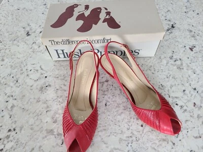 Zapatos de vestir rojos vintage para mujer Rose Hush Puppies talla 7 M 79526 Foto 1 de 4
