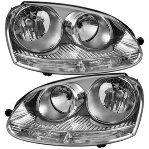 Scheinwerfer Set für VW Golf V Bj. 08/04-09 inkl. Motor H7+H7 - Bild 1 von 4