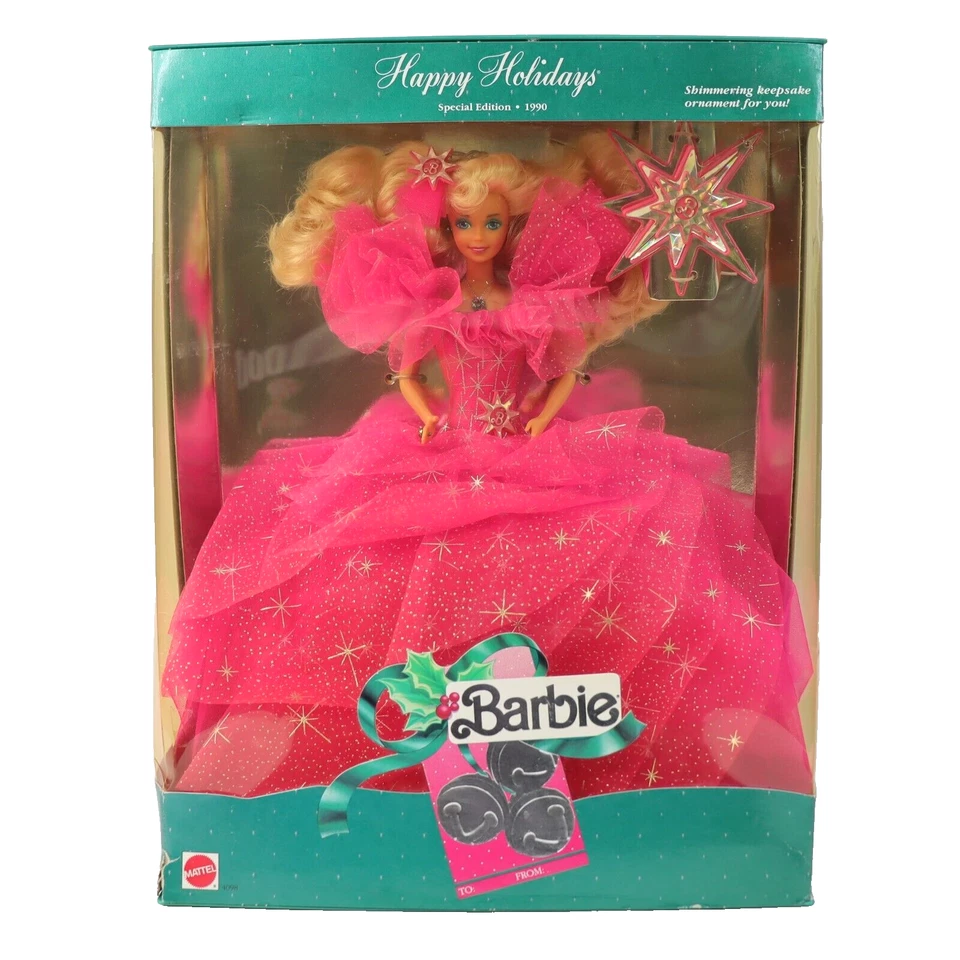 Muñeca Barbie Felices Fiestas Edición Especial 1990 Mattel #4098 Coleccionable Foto 1 de 4
