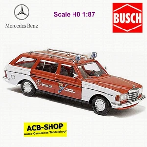Mercedes-Benz 230TE S123 Touring 1978-86 Bomberos Pfungstadt 1:87 Busch 46809 - Imagen 1 de 5