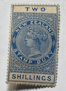 NEW ZEALAND stamp 1907 QV 1s Duty / NG  /  MR461
