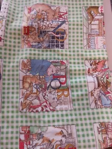 Janet Wecker-Frisch Fleece Hungry Animal Alphabet Quilt Piece 82" x 120" - Picture 1 of 1