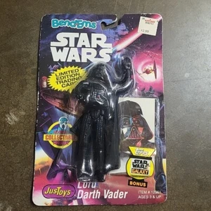 Darth Vader Star Wars Bend-Ems 1993 Bendable Action Figure with Topps Card Case - Bild 1 von 4