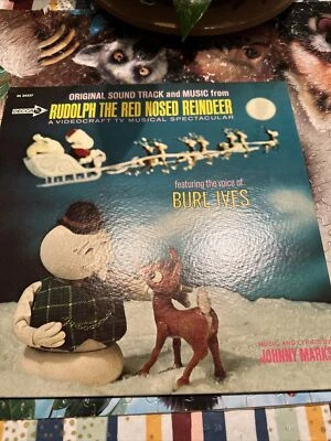 Rudolph The Red Nosed Reindeer ORIGINAL US Vinyl LP Arthur Rankin Burl Ives Xmas - Image 1 of 4