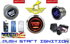 Brand New Chevy Start Button LED Chrome Push start Ignition Engine Starter Kit - Picture 1 of 4
