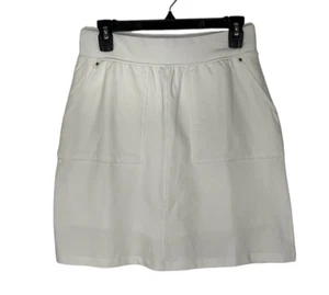 Sport Savvy French Terry Skort Bolsillos Pull-On A487107 Blanco Talla XS NUEVO - Imagen 1 de 7