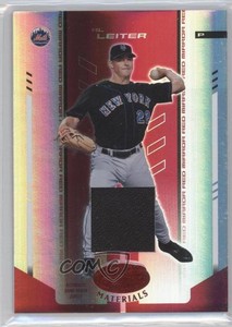 2004 Leaf Certified Materials Red Mirror Fabric /250 Al Leiter #6