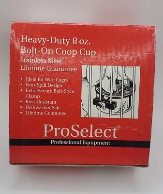 proselect professional equipment heavy duty 16 oz bolt on coop cup New - Image 1 of 3