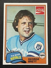 GEORGE BRETT ~ 1981 Topps COCA-COLA #2 ~ ROYALS ~ NM
