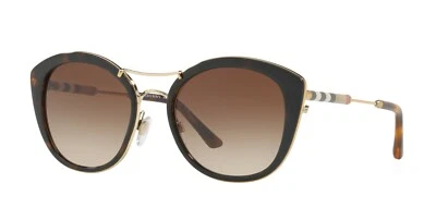 博柏利皮革格子系列 BE 4251Q 深哈瓦那/棕色阴影太阳镜 — 第 1/4 张图片