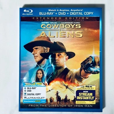 Cowboys & Aliens - Blu-ray + DVD - Extended Edition - Harrison Ford - Slip Cover - Image 1 of 4