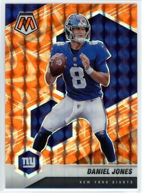 DANIEL JONES 2021 Panini Mosaic Orange Reactive Prizm #149 Giants DUKE - Image 1 of 1