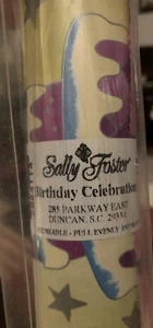 New Sally Foster Wrapping Paper Gift Wrap Birthday Cake and Presents - Picture 1 of 6