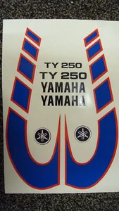 GRAPHICS TY 250 TRIALS BIKE STICKER RETRO DECALS CLASSIC MOTORCYCLE TRIAL BIKE - Picture 1 of 1