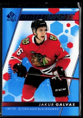 2022-23 SP Authentic Limited Blue #183 Jakub Galvas RC 365/399 - Image 1 of 2