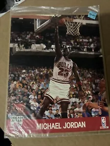 Michael Jordan 1990 NBA Hoops 8x10 Photo unopened package - Picture 1 of 3