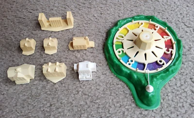 Vintage 1981 Game of Life Replacement Parts spinner and buildings - Image 1 of 4