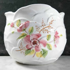 Cache Pot en Céramique Blanche au décor floral