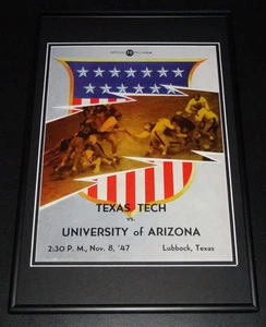 1947 Texas Tech vs Arizona Football Framed 10x14 Poster Official Repro - Picture 1 of 1