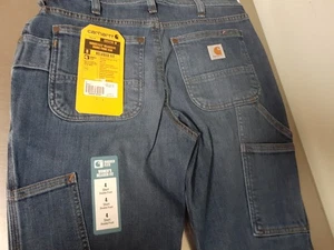 Carhartt Women's Relaxed Fit Double-Front Work Jean BD5110-NWT - Picture 1 of 7
