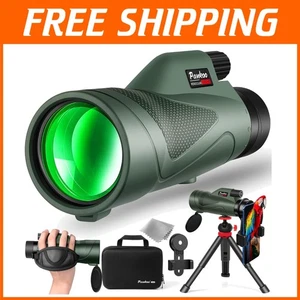 Lightweight 12x60 Monocular with Tripod – Perfect for Hiking and Bird Watching - Picture 1 of 10
