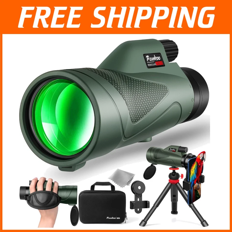 Lightweight 12x60 Monocular with Tripod – Perfect for Hiking and Bird Watching - Image 1 of 4