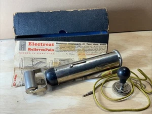 Antikes Elec-Treat mechanisches Herzschmerzlinderung Quacksalber Medizingerät Massagegerät - Bild 1 von 5