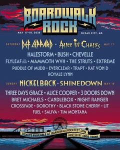(2) Two Day GA Passes Boardwalk Rock - Ocean City Md Buy Now. - Picture 1 of 2