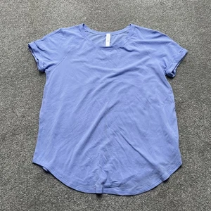 Lululemon Shirt Damen 8 lila kurzarm leicht Netz sportlich Fitnessstudio - Bild 1 von 11