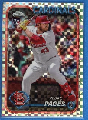 2024 Topps Chrome Update X-Fractor Parallel #USC29 Pedro Pages Rookie RC - Image 1 of 2