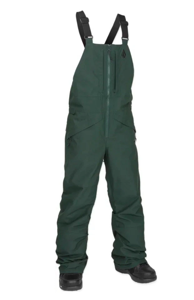 Nuevo babero Volcom BIG KIDS BARKLEY AISLADO Talla Grande Verde Escarabajo Foto 1 de 4