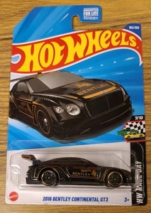 Hot Wheels 2018 Bentley Continental GT3 Black HW Race Day 2025 - Picture 1 of 2