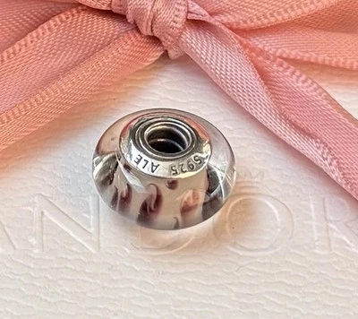 Original Pandora Animal Murano „Schneeleopard“ 925 Silber #790943 - Bild 1 von 2