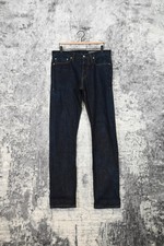 Deus Ex Machina Slim Fit Selvedge Raw Denim Jeans Made In USA 32 x 33