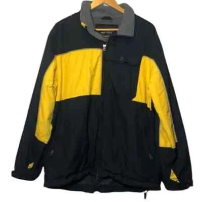Chaqueta de esquí vintage Abercrombie Performance para hombre mediana azul amarillo abrigo AF pesado Foto 1 de 4