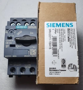 SEIMENS 3RV2011-1BA15 CIRCUIT BREAKER 4-2, 0A 1NO+1NC  NEW WITH BOX - Picture 1 of 6