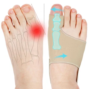 2 Pcs Bunion Corrector for Women & Men, Big Toe Straightener with Splint & Pads, - Picture 1 of 7