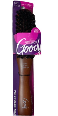 Goody 100% Boar Bristles And Natural Wood Styling And Finishing Brush 17892  - Image 1 of 4