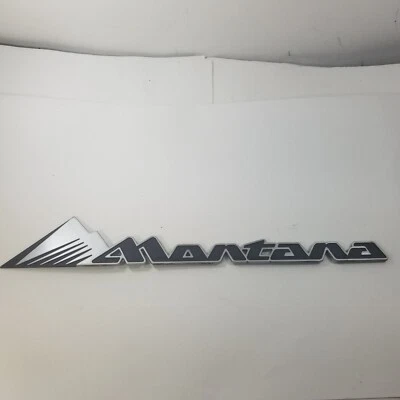 Pontiac Montana 1999-2005 emblema letras insignia logotipo puerta lateral carrocería cromo OEM Foto 1 de 4