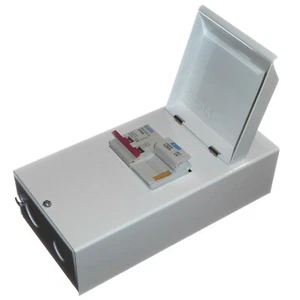 Fused Isolator Switch Metal SPN Domestic Single Phase for 60A 80A or 100A Fuse - Picture 1 of 13