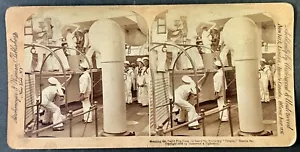 SV018_040 Stereoviews Battleship USS Oregon - Picture 1 of 1